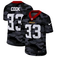 Minnesota Minnesota Vikings #33 Dalvin Cook Men's Nike 2020 Black CAMO Vapor Untouchable Limited Stitched NFL Jersey