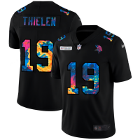 Minnesota Minnesota Vikings #19 Adam Thielen Men's Nike Multi-Color Black 2020 NFL Crucial Catch Vapor Untouchable Limited Jersey