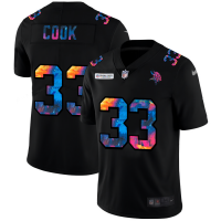 Minnesota Minnesota Vikings #33 Dalvin Cook Men's Nike Multi-Color Black 2020 NFL Crucial Catch Vapor Untouchable Limited Jersey