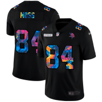 Minnesota Minnesota Vikings #84 Randy Moss Men's Nike Multi-Color Black 2020 NFL Crucial Catch Vapor Untouchable Limited Jersey