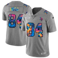 Minnesota Minnesota Vikings #84 Randy Moss Men's Nike Multi-Color 2020 NFL Crucial Catch NFL Jersey Greyheather