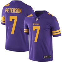 Nike Minnesota Vikings #7 Patrick Peterson Purple Men's Stitched NFL Limited Rush Jersey