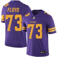 Nike Minnesota Vikings #73 Sharrif Floyd Purple Men's Stitched NFL Limited Rush Jersey