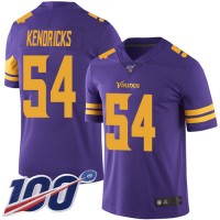 Nike Minnesota Vikings #54 Eric Kendricks Purple Men's Stitched NFL Limited Rush 100th Season Jersey