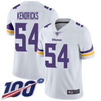 Nike Minnesota Vikings #54 Eric Kendricks White Men's Stitched NFL 100th Season Vapor Limited Jersey