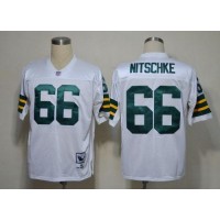 Mitchell & Ness Green Bay Packers #66 Ray Nitschke White Stitched Throwback NFL Jersey