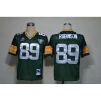 Mitchell And Ness Green Bay Packers #89 Dave Robinson Green Throwback Stitched NFL Jersey