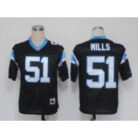 Mitchell And Ness Carolina Panthers #51 Sam Mills Black Stitched NFL Jersey