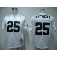Mitchell & Ness Las Vegas Raiders #25 Fred Biletnikoff White Stitched Throwback NFL Jersey