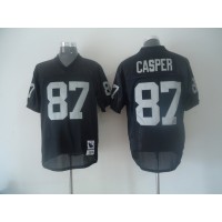 Mitchell And Ness Las Vegas Raiders #87 Dave Casper Black Throwback Stitched NFL Jersey