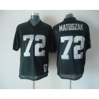 Mitchell and Ness Las Vegas Raiders #72 John Matuszak Black Stitched NFL Jersey