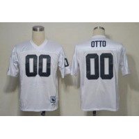 Mitchell And Ness Las Vegas Raiders #00 Jim Otto White Stitched Throwback NFL Jersey
