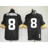 Mitchel & Ness New Orleans Saints #8 Archie Manning Black Stitched Throwback NFL Jersey