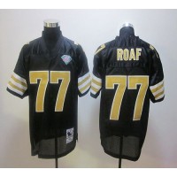 Mitchell And Ness New Orleans Saints #77 Willie Roaf Black Stitched NFL Jersey