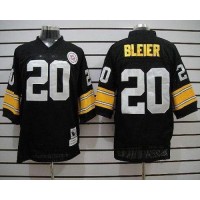 Mitchell & Ness Pittsburgh Steelers #20 Rocky Bleier Black Stitched Throwback NFL Jersey