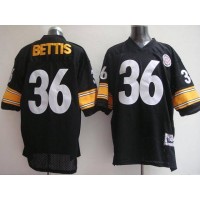 Mitchell & Ness Pittsburgh Steelers #36 Jerome Bettis Black Stitched Throwback NFL Jersey