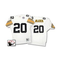 Mitchell & Ness Pittsburgh Steelers #20 Rocky Bleier White Stitched Throwback NFL Jersey