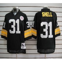 Mitchell And Ness Pittsburgh Steelers #31 Donnie Shell Black Stitched NFL Jersey