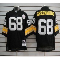 Mitchell And Ness Pittsburgh Steelers #68 L.C. Greenwood Black Stitched NFL Jersey