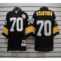 Mitchell And Ness Pittsburgh Steelers #70 Ernie Stautner Black Stitched NFL Jersey