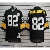 Mitchell And Ness Pittsburgh Steelers #82 John Stallworth Black Stitched NFL Jersey