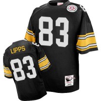 Mitchell And Ness Pittsburgh Steelers #83 Louis Lipps Black Stitched NFL Jersey
