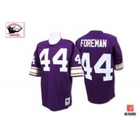 Mitchell and Ness Minnesota Vikings #44 Chuck Foreman Purple Stitched Throwback NFL Jersey