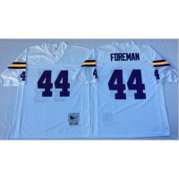 Mitchell And Ness Minnesota Vikings #44 Chuck Foreman White Throwback Stitched NFL Jersey