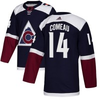 Adidas Colorado Avalanche #14 Blake Comeau Navy Alternate Authentic Stitched NHL Jersey