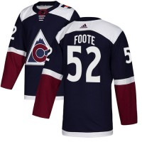 Adidas Colorado Avalanche #52 Adam Foote Navy Alternate Authentic Stitched NHL Jersey