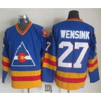 Colorado Avalanche #27 John Wensink Blue CCM Throwback Stitched NHL Jersey