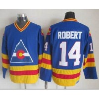 Colorado Avalanche #14 Rene Robert Blue CCM Throwback Stitched NHL Jersey