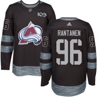 Adidas Colorado Avalanche #96 Mikko Rantanen Black 1917-2017 100th Anniversary Stitched NHL Jersey