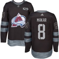 Adidas Colorado Avalanche #8 Cale Makar Black 1917-2017 100th Anniversary Stitched NHL Jersey