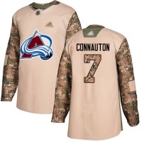 Adidas Colorado Avalanche #7 Kevin Connauton Camo Authentic 2017 Veterans Day Stitched NHL Jersey