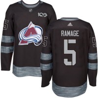 Adidas Colorado Avalanche #5 Rob Ramage Black 1917-2017 100th Anniversary Stitched NHL Jersey