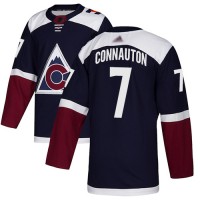Adidas Colorado Avalanche #7 Kevin Connauton Navy Alternate Authentic Stitched NHL Jersey