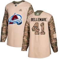 Adidas Colorado Avalanche #41 Pierre-Edouard Bellemare Camo Authentic 2017 Veterans Day Stitched NHL Jersey