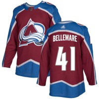 Adidas Colorado Avalanche #41 Pierre-Edouard Bellemare Burgundy Home Authentic Stitched NHL Jersey