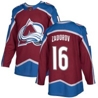 Adidas Colorado Avalanche #16 Nikita Zadorov Burgundy Home Authentic Stitched NHL Jersey