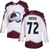 Adidas Colorado Avalanche #72 Joonas Donskoi White Road Authentic Stitched NHL Jersey
