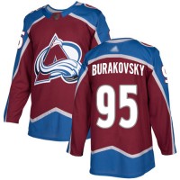 Adidas Colorado Avalanche #95 Andre Burakovsky Burgundy Home Authentic Stitched NHL Jersey