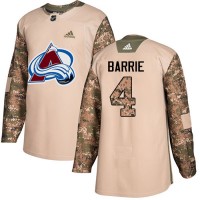 Adidas Colorado Avalanche #4 Tyson Barrie Camo Authentic 2017 Veterans Day Stitched NHL Jersey