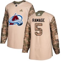 Adidas Colorado Avalanche #5 Rob Ramage Camo Authentic 2017 Veterans Day Stitched NHL Jersey