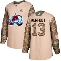 Adidas Colorado Avalanche #13 Alexander Kerfoot Camo Authentic 2017 Veterans Day Stitched NHL Jersey