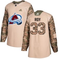 Adidas Colorado Avalanche #33 Patrick Roy Camo Authentic 2017 Veterans Day Stitched NHL Jersey