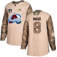 Adidas Colorado Avalanche #8 Cale Makar Camo Authentic 2022 Stanley Cup Final Patch Veterans Day Stitched NHL Jersey