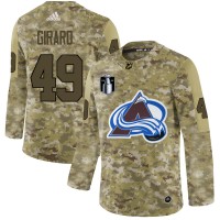 Adidas Colorado Avalanche #49 Samuel Girard Camo 2022 Stanley Cup Final Patch Authentic Stitched NHL Jersey