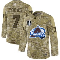Adidas Colorado Avalanche #7 Devon Toews Camo 2022 Stanley Cup Final Patch Authentic Stitched NHL Jersey