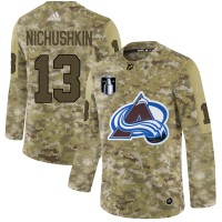 Adidas Colorado Avalanche #13 Valeri Nichushkin Camo 2022 Stanley Cup Final Patch Authentic Stitched NHL Jersey
